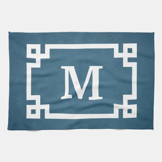 Paño De Cocina Diseño del monograma (Horizontal)