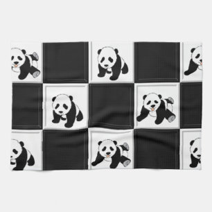 Paño De Cocina Diseño del oso de panda