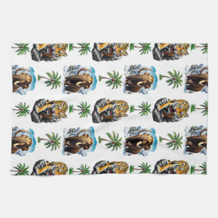 Paño De Cocina Diseño del patrón del tigre de Sabertooth Age Mamm