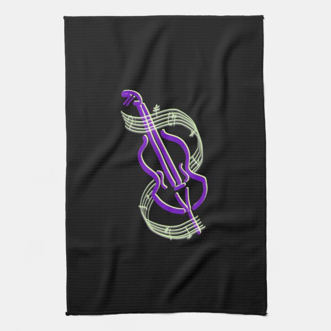 Paño De Cocina Diseño del violoncelo (Vertical)