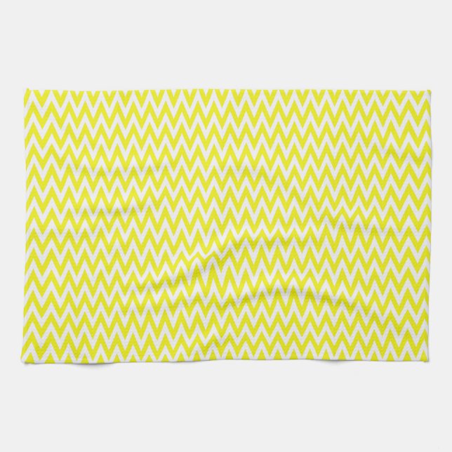 Paño De Cocina Diseño elegante de Chevron con limón (Horizontal)