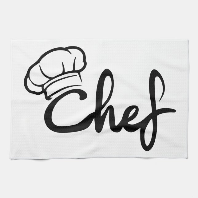 Paño De Cocina Diseño elegante del apron del chef (Horizontal)
