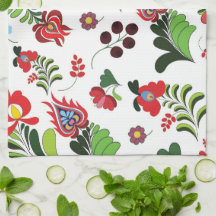 Diseño Floral Folclórico Húngaro Boho para Hogar o