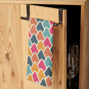 Paño De Cocina Diseño geométrico de explosión de color – Estilo a