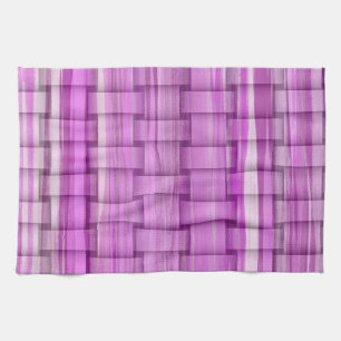 Paño De Cocina Diseño gráfico de mimbre de pintura púrpura retro