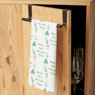 Paño De Cocina Diseño herbal Parsley Sage Rosemary Thyme
