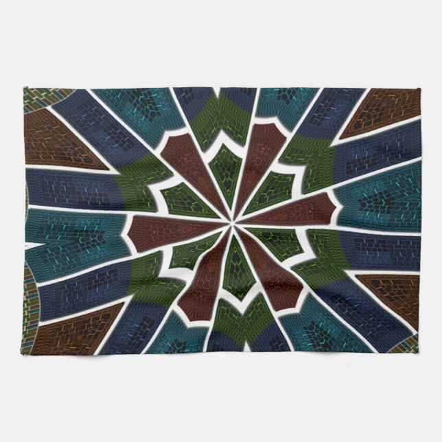 Paño De Cocina Diseño inspirado en sari con detalles intrincados (Horizontal)