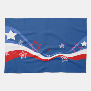Paño De Cocina Diseño moderno de la bandera estadounidense