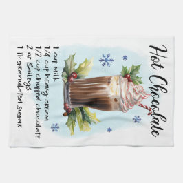 Paño De Cocina Diseño recetario de Navidades de recetas de chocol