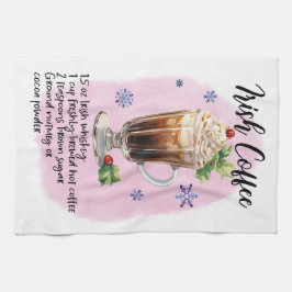 Paño De Cocina Diseño recetario de Navidades irlandeses de la rec