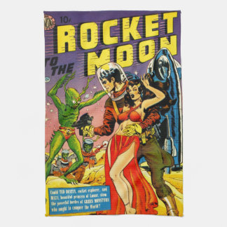 PAÑO DE COCINA DISEÑO SCI FI PULP DE QUIRKY 1950
