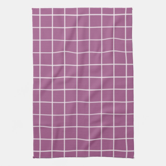 Paño De Cocina Diseño sencillo Plaid Square Pattern Kitchen Toall (Vertical)