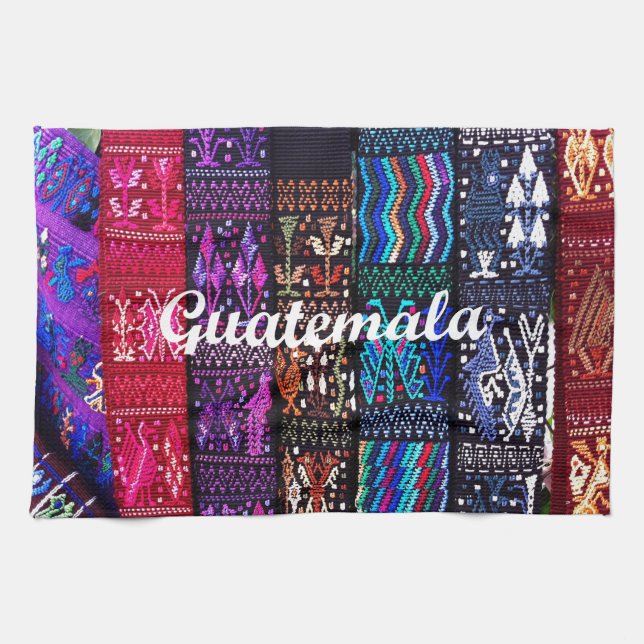 Paño De Cocina Diseño textil guatemalteco. (Horizontal)