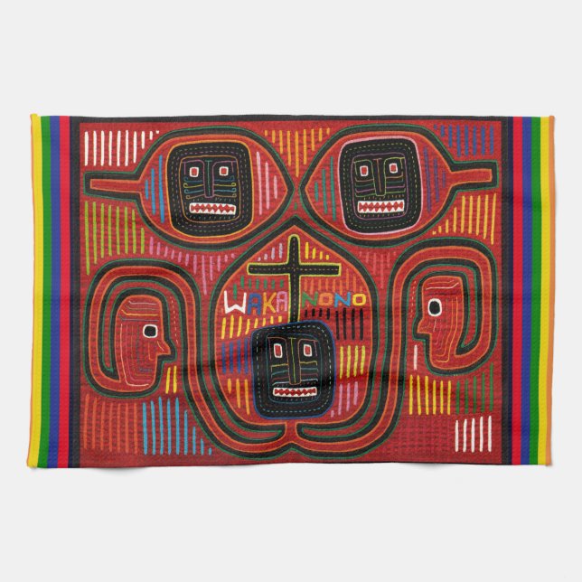 Paño De Cocina Diseño tribal de Cuna (Horizontal)