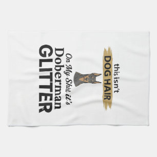 Paño De Cocina Diseño Vintage Amante Perro Divertido Brillo Dober