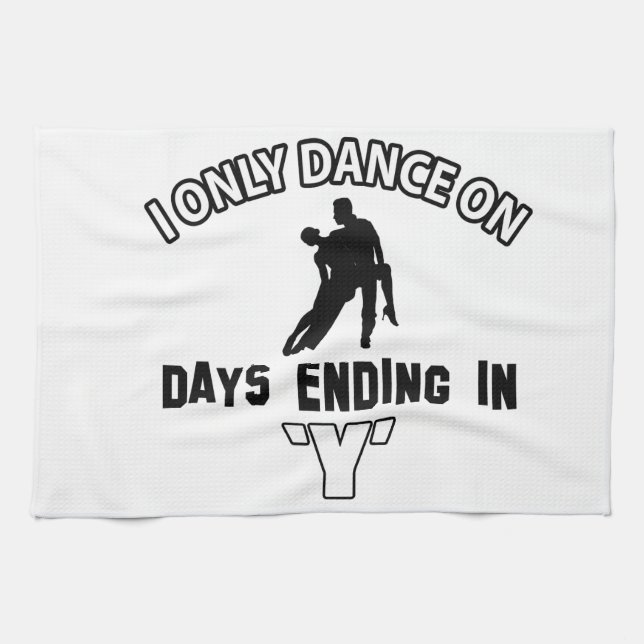 Paño De Cocina Diseños de la danza de salón de baile (Horizontal)