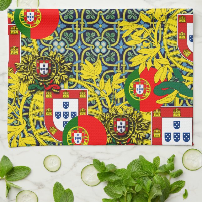 Paño De Cocina Diseños de Portugal (Doblado)