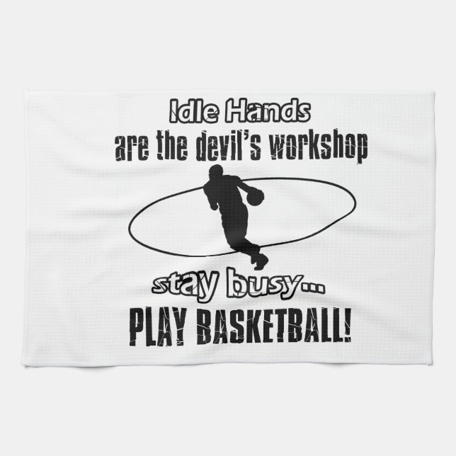 Paño De Cocina Diseños frescos del baloncesto (Horizontal)