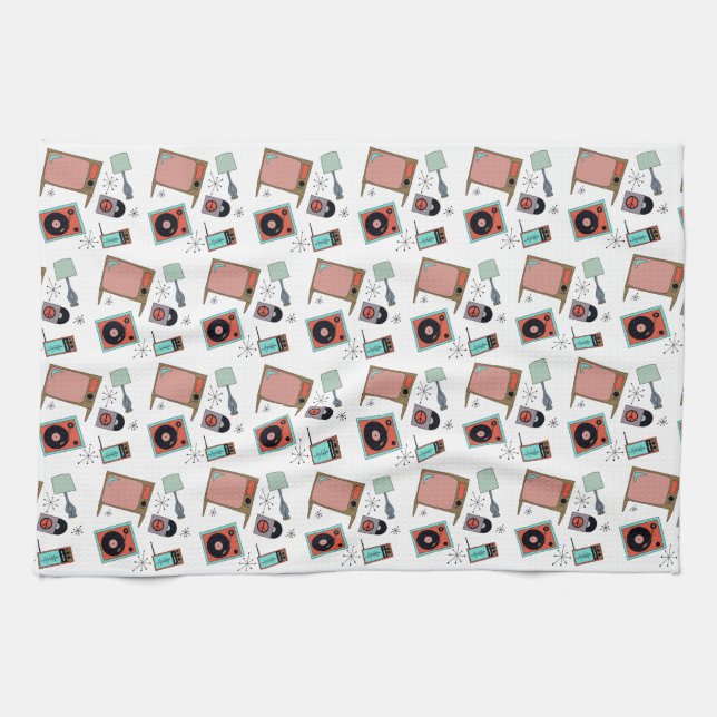 Paño De Cocina Diseños retro (Horizontal)