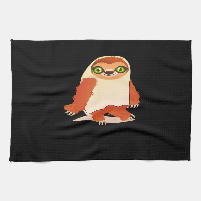 Paño De Cocina Disfraces de Halloween mancha camiseta sobredimens (Horizontal)
