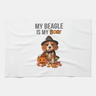 Paño De Cocina Disfraz de Halloween de Beagle Mi Beagle es mi pe