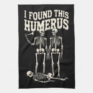 Paño De Cocina Disfraz divertido de Halloween Esqueleto Encontré
