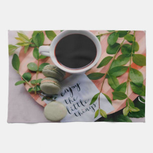 Paño De Cocina Disfruta De Las Pequeñas Cosas Del Café Cookies Pa