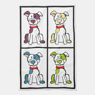 Paño De Cocina Dishtowel de perro lindo - Pitbull