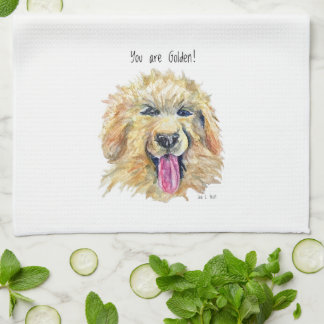 Paño De Cocina Dishtowel for kitchen with Golden/Doodle/Retriever