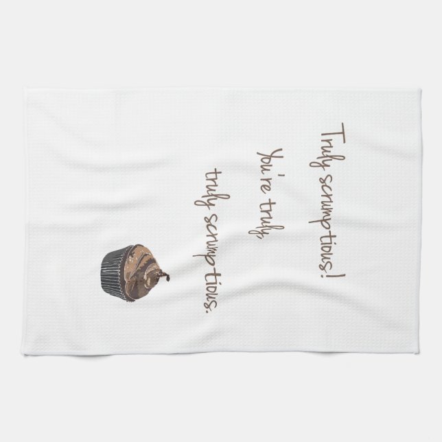 Paño De Cocina DishTowel verdaderamente Scrumptious (Horizontal)