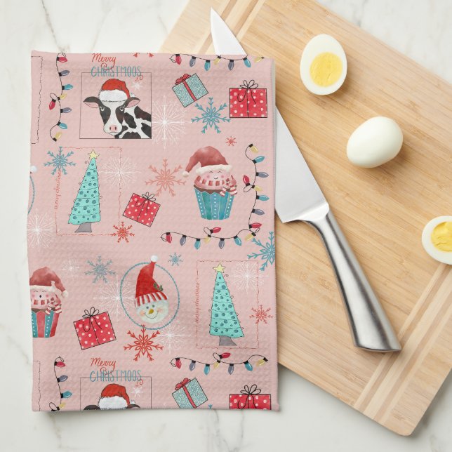 Paño De Cocina Diversión de Navidad (Doblado Cuarto)