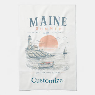 Paño De Cocina Diversión de verano en Maine Thunder_Cove