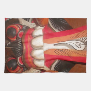 Paño De Cocina Divertida máscara rara de la lengua rara