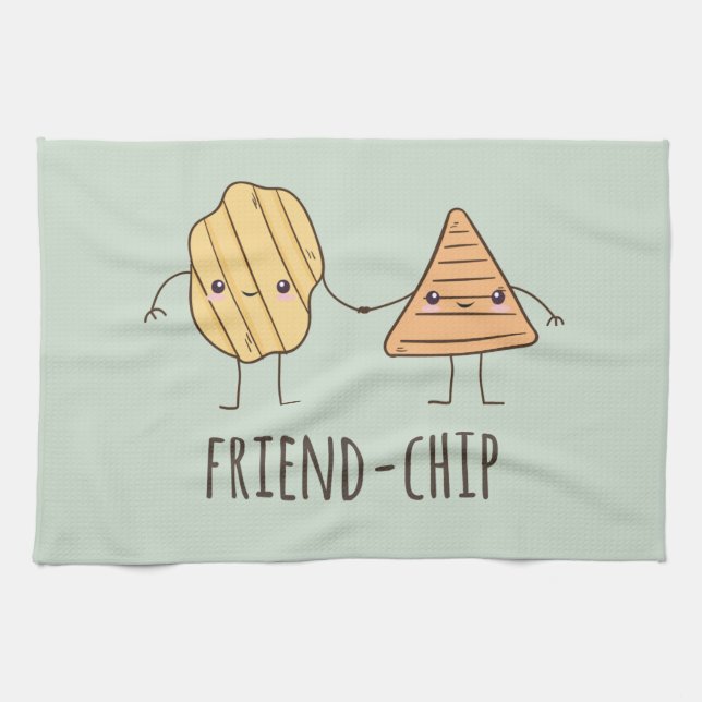 Paño De Cocina Divertidas papas fritas fritas (Horizontal)