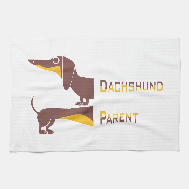 Paño De Cocina Divertido dachshund lindo para padres de perros la (Horizontal)