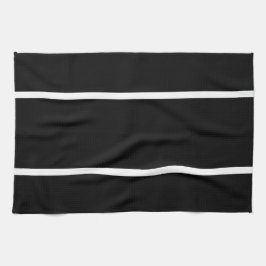 Paño De Cocina Divertido Deportivo Moderno Elegante Negro Delgado