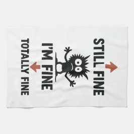 Paño De Cocina Divertido "I m Fine" Arrows Personalizado T-Shirt