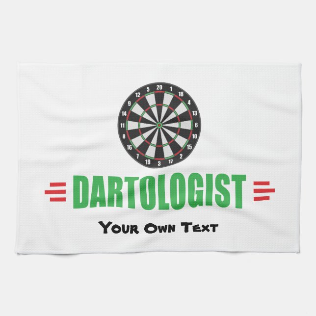 Paño De Cocina Divertido jugador de Dart (Horizontal)
