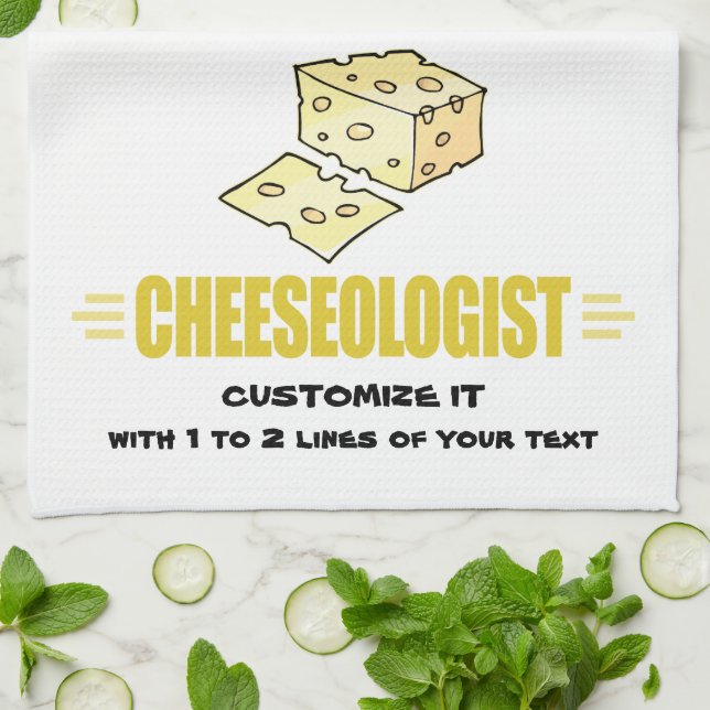 Paño De Cocina Divertido Me Encanta El Queso (Doblado)