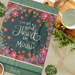 Paño De Cocina Divertido nombre floral de Bonito esta cita groser<br><div class="desc">Todos tienen un amigo así, ¿verdad? Buen Corazón Gracioso Pero Esta Boca Cita Elegante Talla De Cocina Floral Personalizada Con Nombre. Estas únicas toallas de cocina de personalizado son un regalo perfecto para celebrar el cumpleaños, la jubilación, el aniversario, el fiesta de limpieza, el regalo de los bodas, etc... Una...</div>