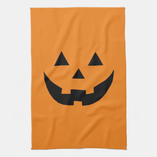 Paño De Cocina Diviértete calabaza cara linterna de Halloween nar