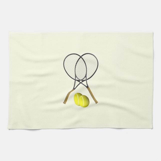 Paño De Cocina Doble Tenis Crema (Horizontal)