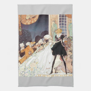 Paño De Cocina Doce princesas bailarinas vintage de Kay Nielsen