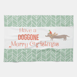 Paño De Cocina Dog Gone Merry Christmas