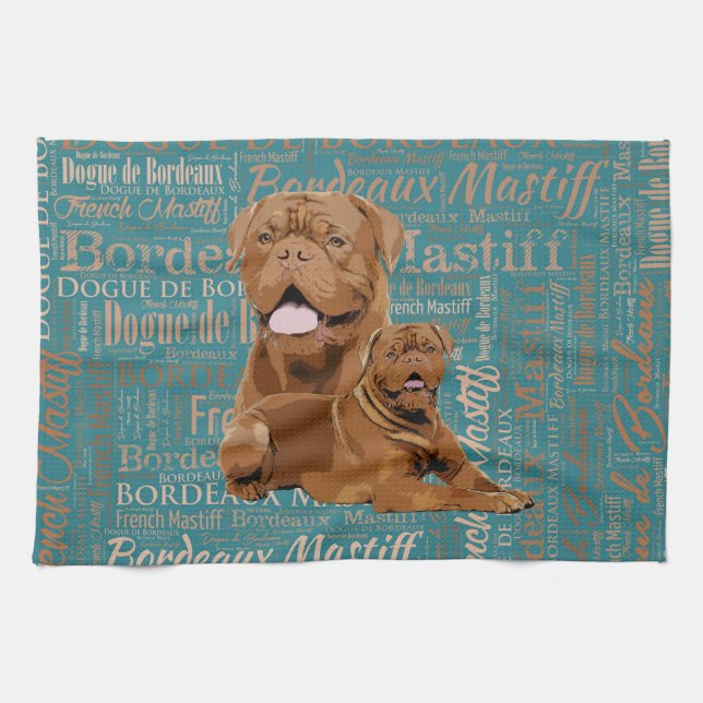 Paño De Cocina Dogue de Bordeaux - mastín francés (Horizontal)