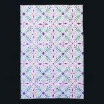 Paño De Cocina Dolores Patrón de mosaicos Púrpura Casa de la Mone<br><div class="desc">Decoren su cocina con esta toalla de tejas dibujada a mano. ¡Hace un gran regalo para el boda o para el ama de casa! Puede personalizar y agregar texto también. Revisa mi tienda por muchos más colores y patrones,  además de artículos que coincidan con tu casa.</div>