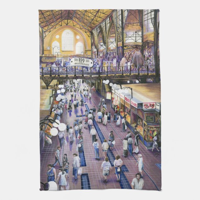 Paño De Cocina ¿Dónde está el Closet de Agua?Budapest (Vertical)