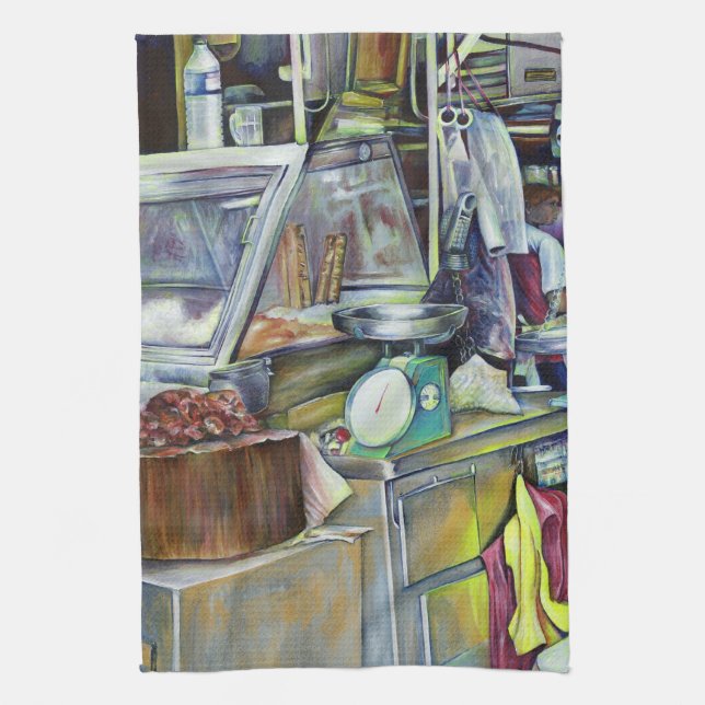 Paño De Cocina ¿Dónde está el curry de la cabeza de pescado? Sing (Vertical)