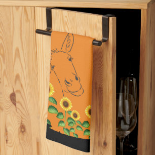 Paño De Cocina Donkey Sunflower