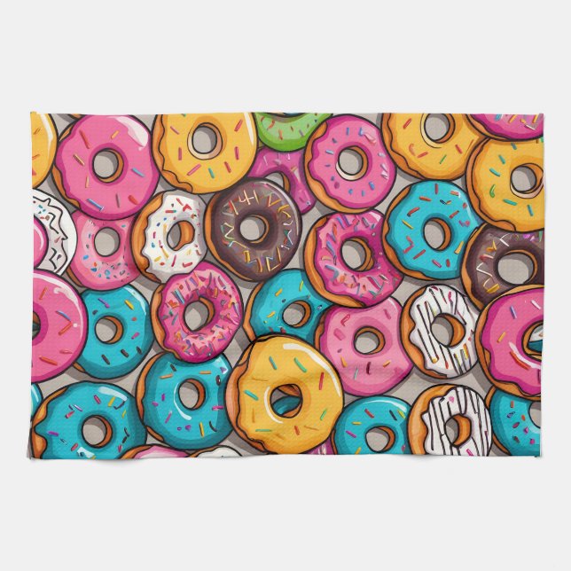 Paño De Cocina Donuts coloridos (Horizontal)